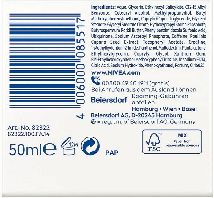 Image du produit NIVEA Q10 Energy Anti-Falten Tagespflege LSF 15 (50 ml, Crème de jour, SPF 15)