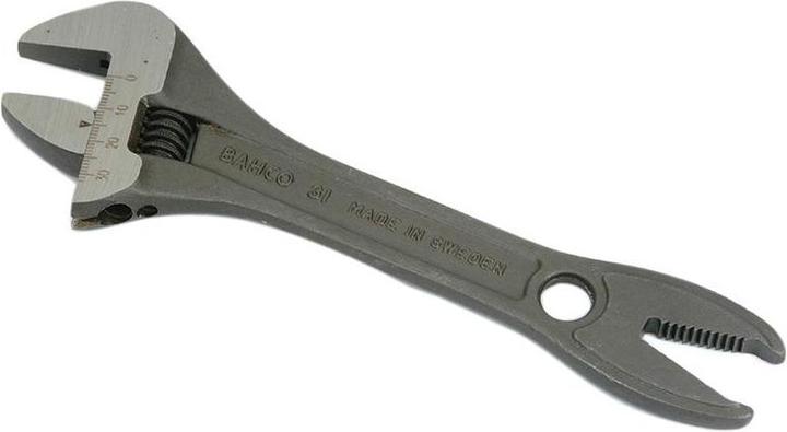Produktbild Bahco 31 Schwarzer verstellbarer Schraubenschlüssel mit Krokodilklemme 200mm (8in) (32 mm)