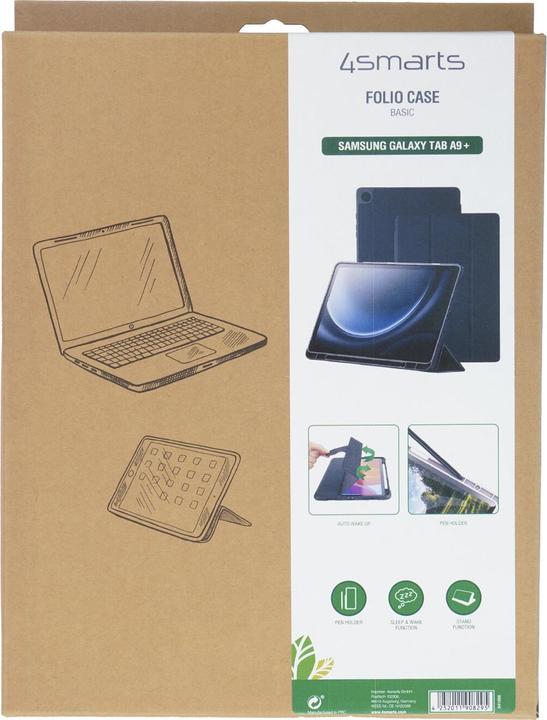 Image du produit 4smarts Étui portefeuille Basic (Samsung Galaxy Tab A9+)