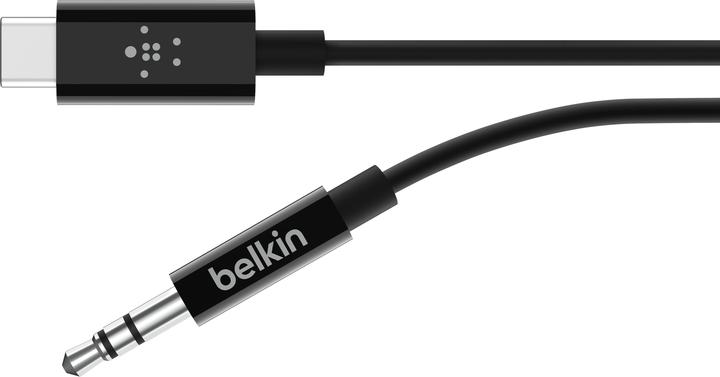 Belkin RockStar 3,5mm Aud./USB-C Kabel 0,9m (0.90 m, 3.5mm Klinke (AUX))