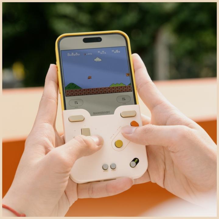 Produktbild Case GAMEBABY with controller for iPhone 16 Pro Max yellow (Apple iPhone 16 Pro Max)