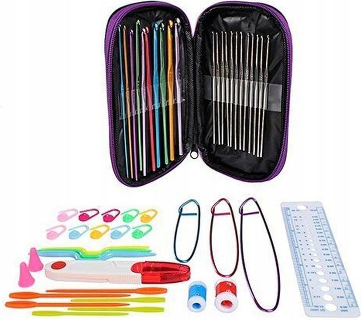 Ruhhy Set di ganci per uncinetto - 50 pezzi