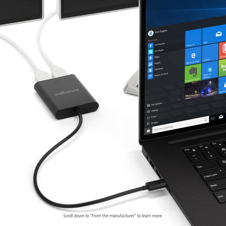 Actual product image Kensington USB Typ-C zu (DP, 5.98 cm)