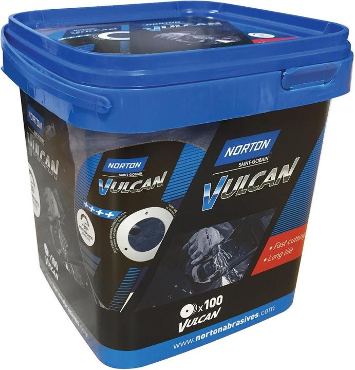 Produktbild Saint-Gobain Skaereskive 125x1x22,2mm - Norton Vulcan t. stål og rustfri stål i 100 stk pak