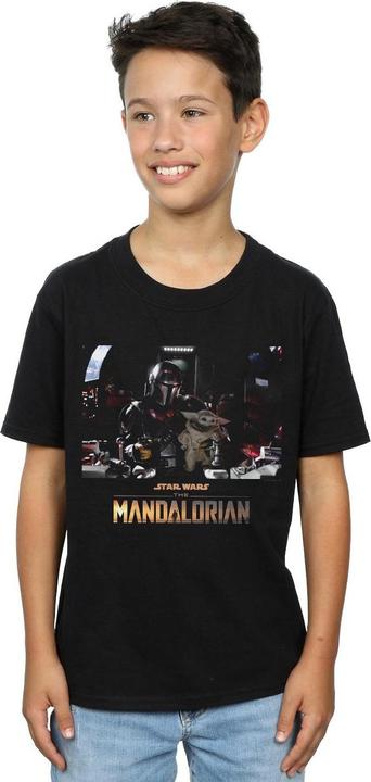 Image du produit Star Wars - T-shirt THE MANDALORIAN CHILD ON BOARD - Garçon (128)