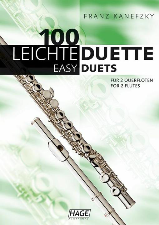 Produktbild 100 leichte Duette für 2 Querflöten (Deutsch, Helmut Hage, 2010)