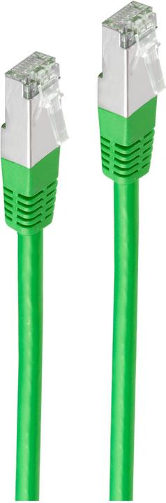 Actual product image Shiverpeaks BASIC-S patch cable, Cat. 6, S/FTP, green, 3.00 m RJ45 plug (S/FTP, CAT6, 3 m)