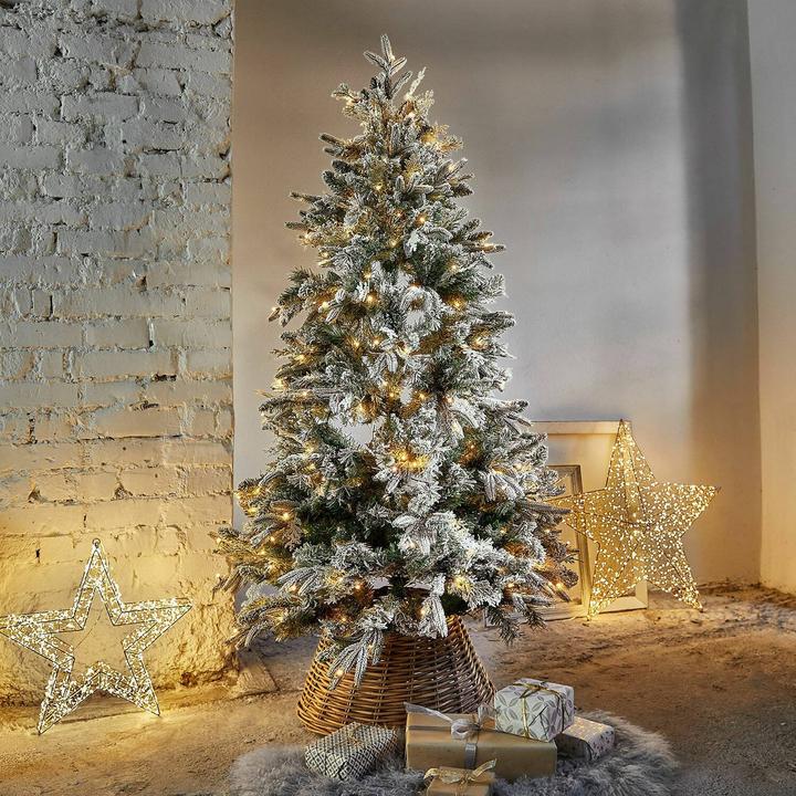 Produktbild Loberon Weihnachtsbaum Cadelise grün/weiss (180 cm)