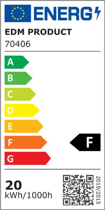 Energy Label EDM Flutlicht 70406 (IP65, IP68)