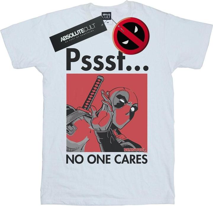 Image du produit - T-shirt DEADPOOL NO ONE CARES - Homme (S)