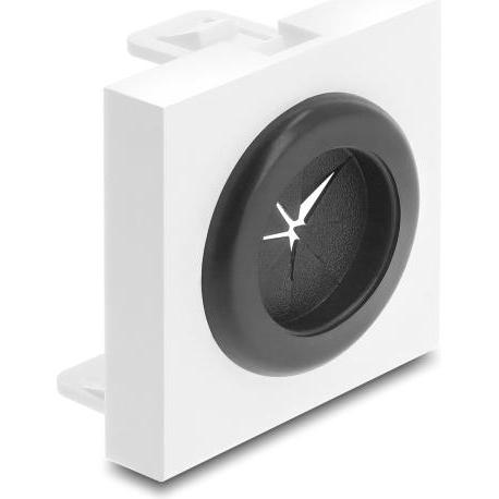 Delock, Canale passacavi, Easy 45 Kabeldurchführung rund Ø 23 mm weiss / schwarz (Foro cavo, 4.50 cm)