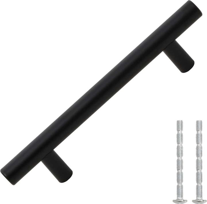 Produktbild vidaXL Möbelgriffe 10 Stk. Schwarz 96 mm Edelstahl,Farbe