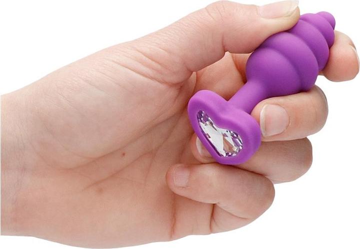 Produktbild Ouch! Regular Ribbed Diamond Heart Plug