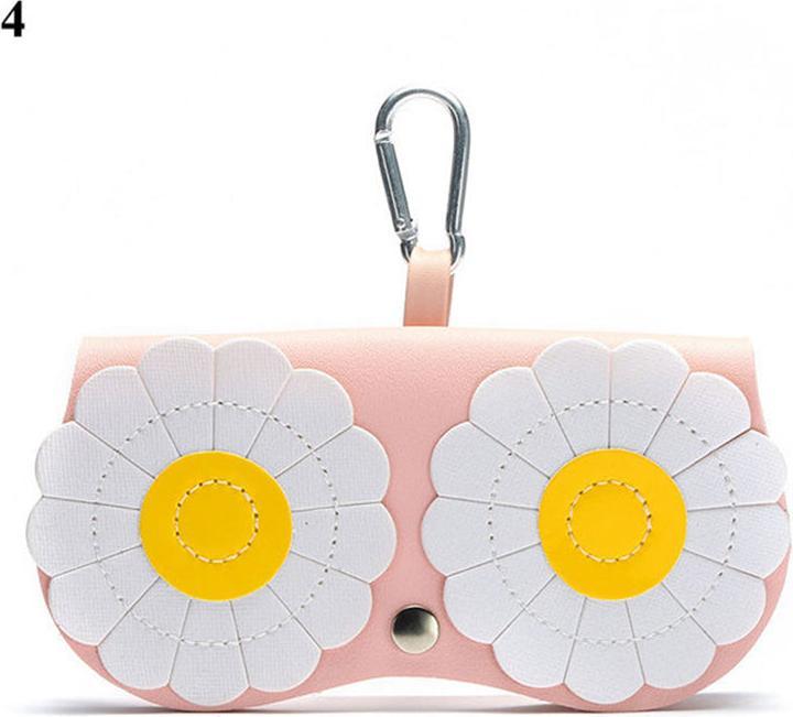 Image du produit Only-Bags.Store Etui à lunettes en cuir PU mignon de dessin animé de hibou - sac de rangement portable pour