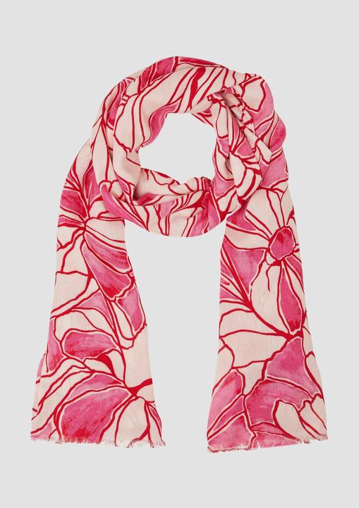 S.Oliver Tuch Gemusterter Schal aus Viskosemix