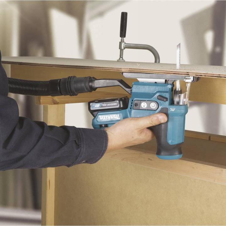 Produktbild Makita JV102DZ Akku-Gehrungssäge 12V MAX, BL-Motor, ohne Akkus und Ladegerät.