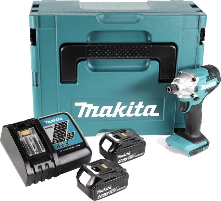 Produktbild Makita DTD 156 RMJ Akku Schlagschrauber 18V 155Nm + 2x Akku 4,0Ah + Ladegerät + Makpac