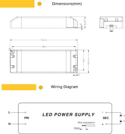 Produktbild Lumina Swiss Installations-Netzteil 24V 150W schlank für Möbeleinbau