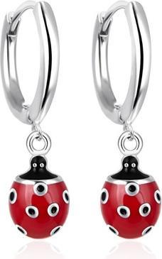 Image du produit Agato - Silver hoop earrings Ladybugs AGT-ED019K (Argent)