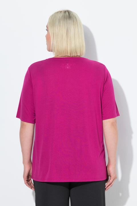 Immagine prodotto Ulla Popken Maglia funzionale con finissaggio antibatterico, scollo a girocollo e mezze maniche (58)