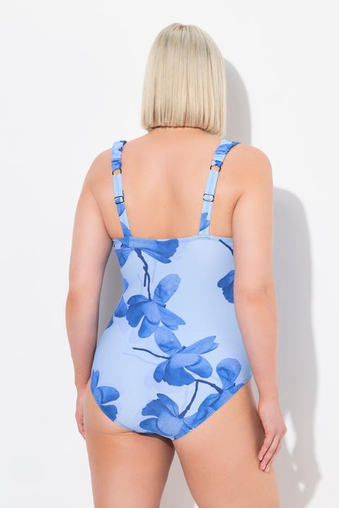 Produktbild Ulla Popken Badeanzug, Blüten, Softcups, Carree-Ausschnitt (60)