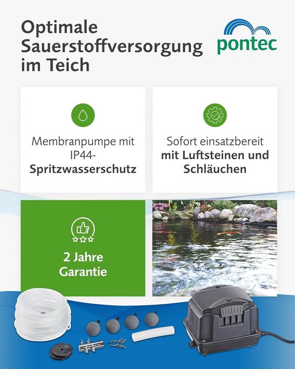Produktbild Pontec Teichbelüfter 1800 l/h PondoAi