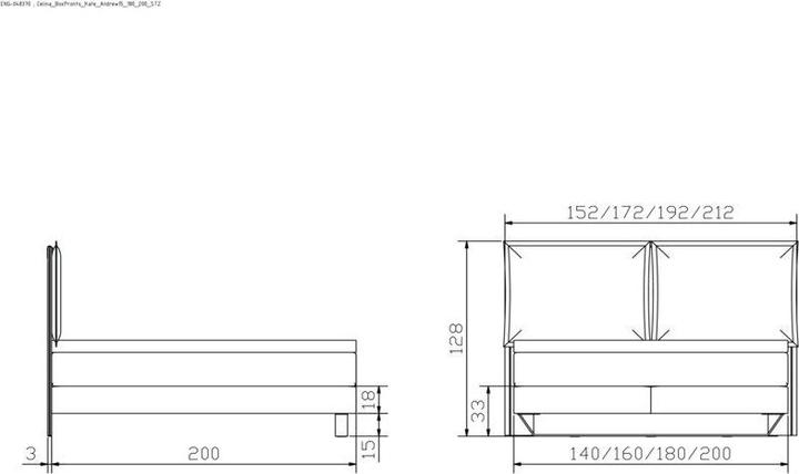 Produktbild Hasena Celina (160 x 200 cm)