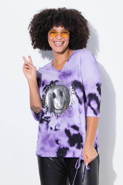 Produktbild Angel of Style T-Shirt, Regular Fit, glänzender Smiley (42)