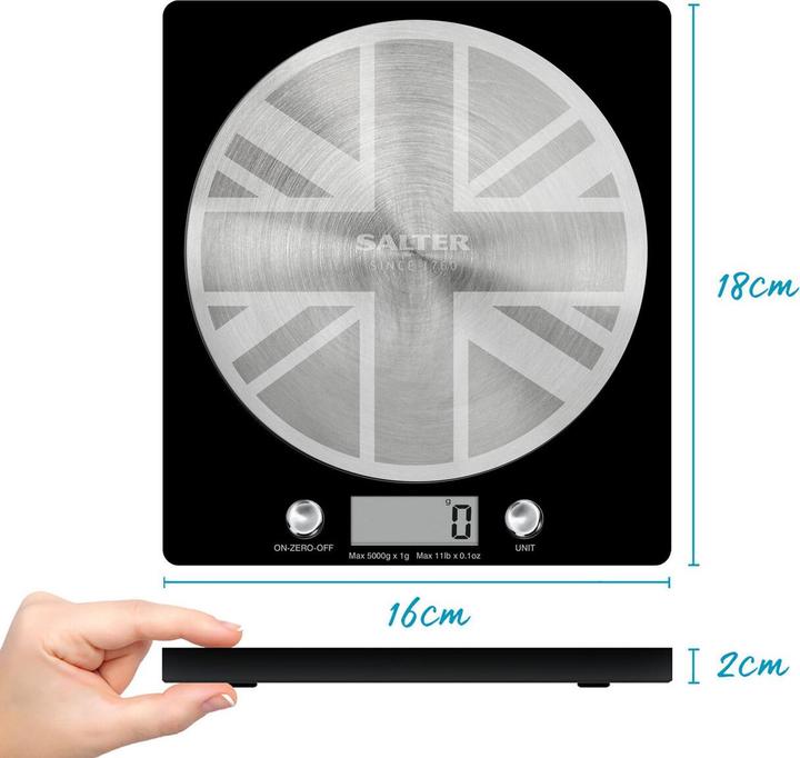 Produktbild Salter 1036 UJBKDR Great British Disc Digitale Küchenwaage