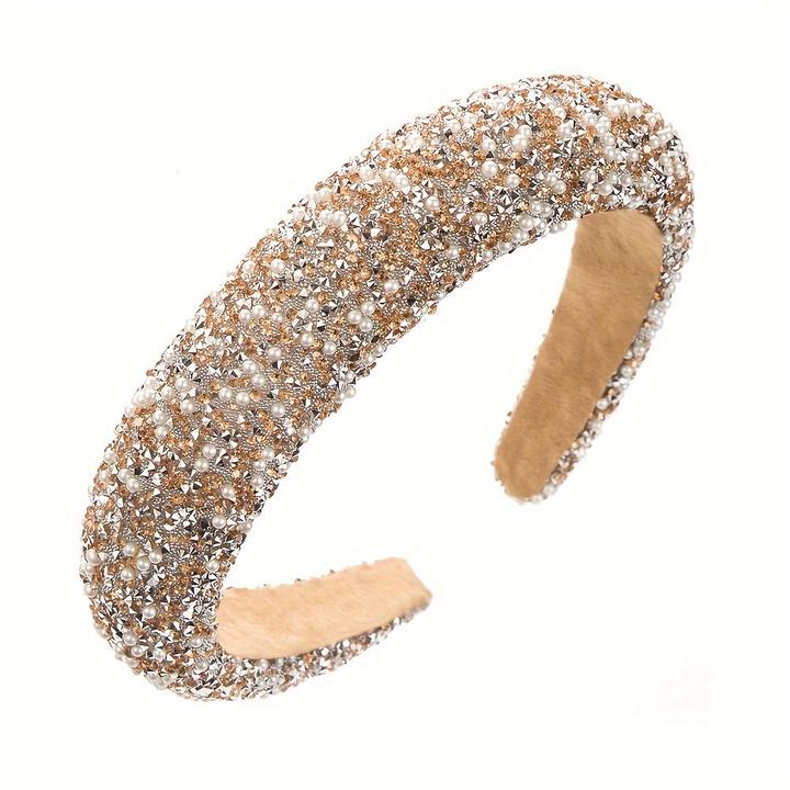 Actual product image Activity Board Elegantes, funkelndes Strass- und Perlenstirnband - schickes Haarschmuckstück im koreanischen Stil