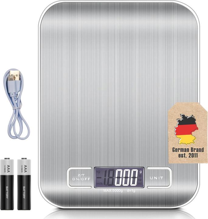 Produktbild Intirilife Digitale Küchenwaage in SILBER