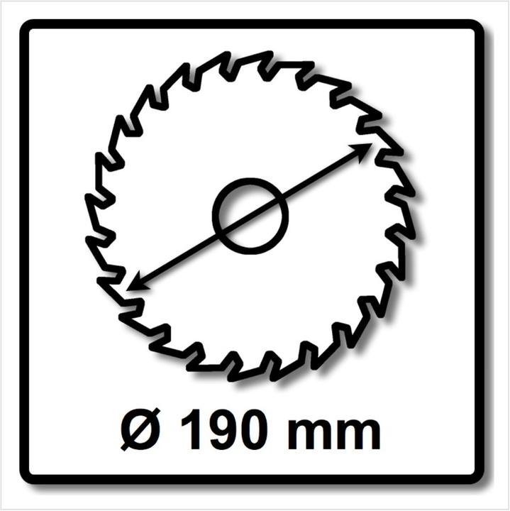 Produktbild Wellcut Kreissägeblatt WC-C1903024 TCT 190 x 2,4 x 30 mm 24 Zähne für Holz