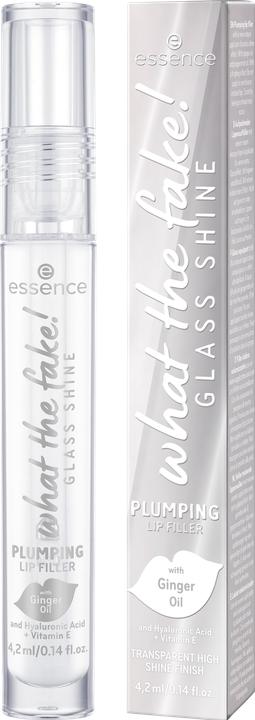 Actual product image essence what the fake! GLASS SHINE PLUMPING LIP FILLER (01 Oh So Glassy)