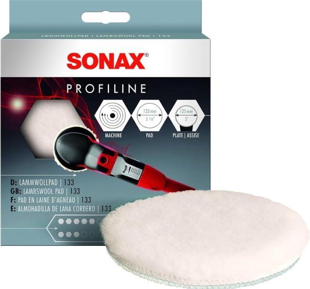 Immagine prodotto Sonax Tampone in pelle di agnello Profiline, Ø 130 mm, 1 pezzo