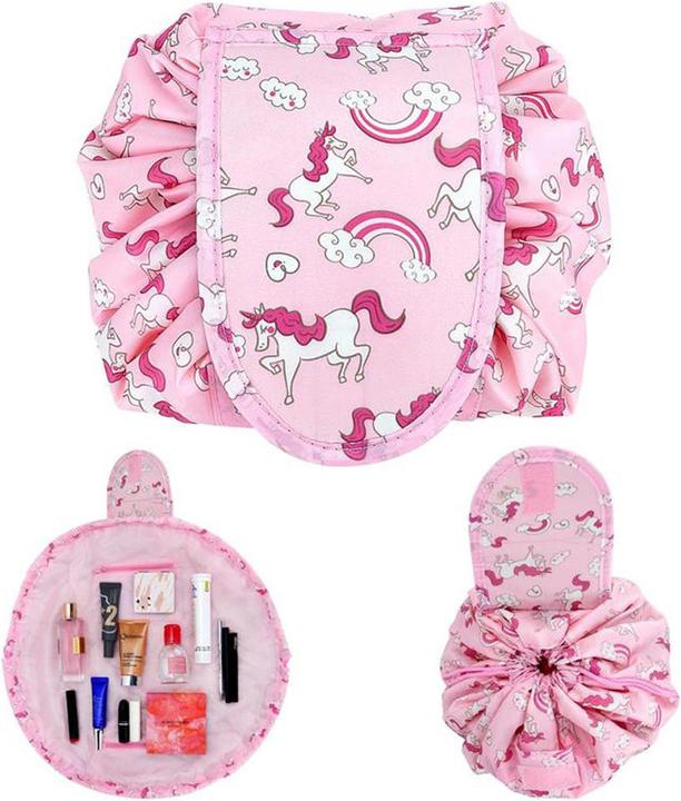 Immagine prodotto Intirilife Borsa per cosmetici in ROSA WHITE HORSES
