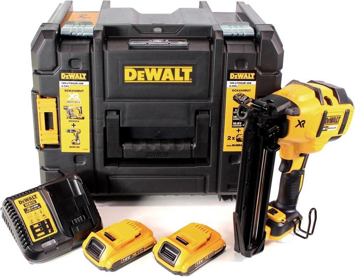 Produktbild DeWalt DCN 660 D2 Akku Nagler 18V 32 - 63mm Brushless + 2x Akku 2,0Ah + Ladegerät + Koffer
