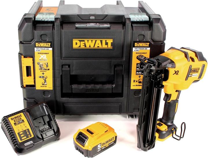 Produktbild DeWalt DCN 660 P1 Akku Nagler 18V 32-63mm Brushless + 1x Akku 5,0Ah + Ladegerät + Koffer