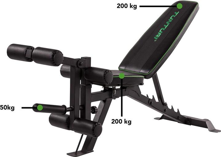 Produktbild Tunturi Verstellbare Hantelbank mit Bauch- und Beintrainer UB60
