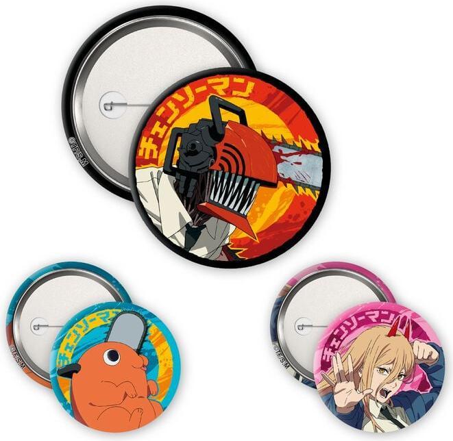 Image du produit ABYstyle CHAINSAW MAN - Badge Pack - Denji, Devil, Pochita X4