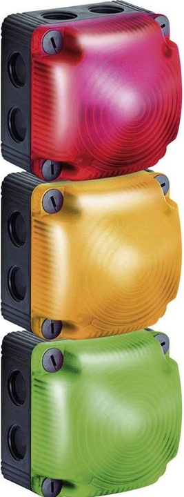 Actual product image Werma LED Permanent Beacon 24Vdc Ylw