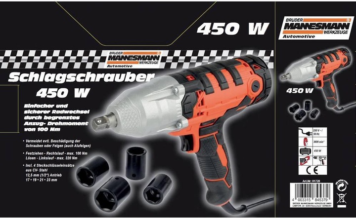 Produktbild Mannesmann 230V Schlagschrauber (Netzbetrieb)