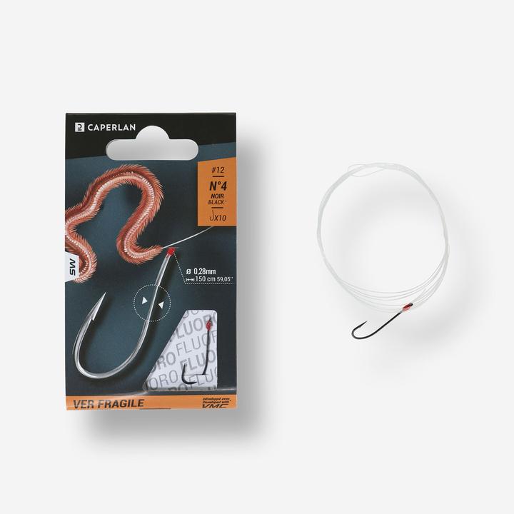 Actual product image Caperlan Leader hook SN worm fragile