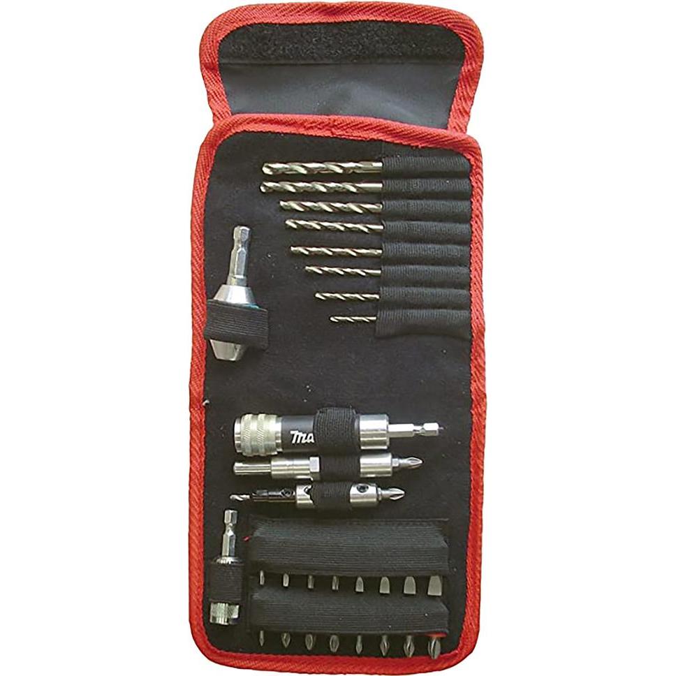 Makita, Bits, Bit-Set 29-teilig + Bohrer (2.5, 3.2, 3.5, 4, 4.5, 5, 5.5, 6 mm Ø, SL7, 4-kant S1, PH2, PZ2, PH1, Bits 25m...