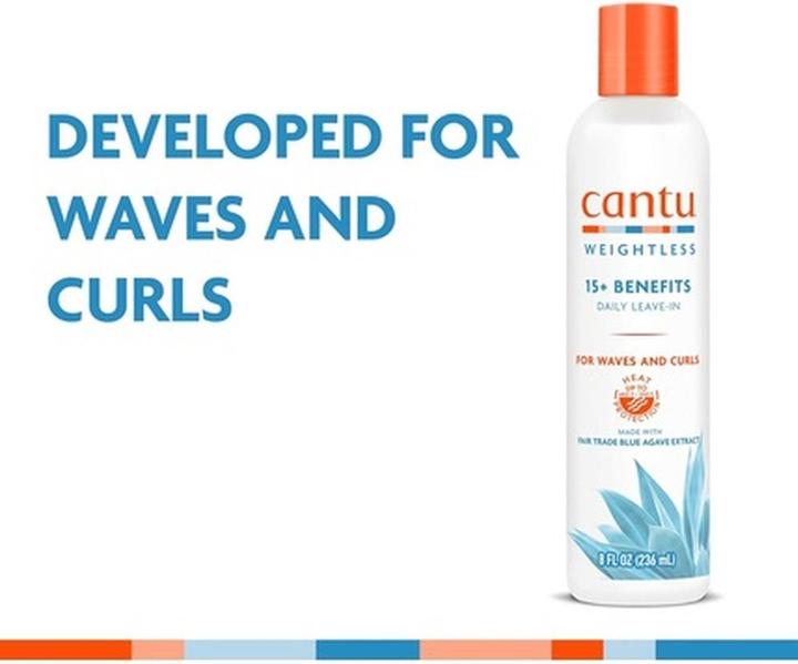 Image du produit Cantu Weightless 15 Benefits Daily Leave-In Conditioner 236ml (236 ml)