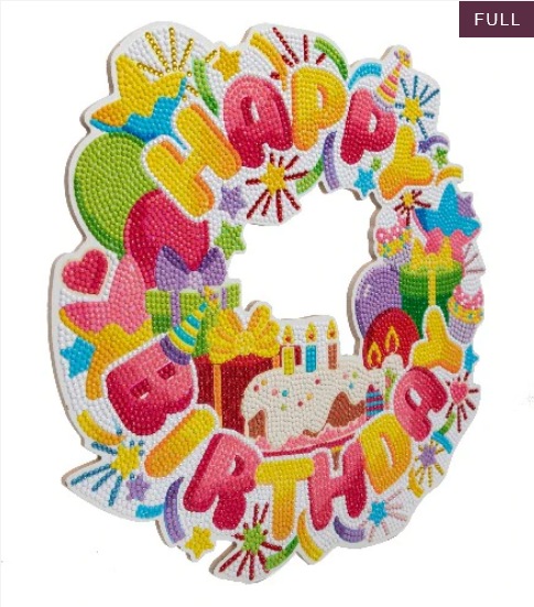 Immagine prodotto Craft Buddy Ghirlanda artistica di cristallo - Compleanno 30 cm (Inglese)