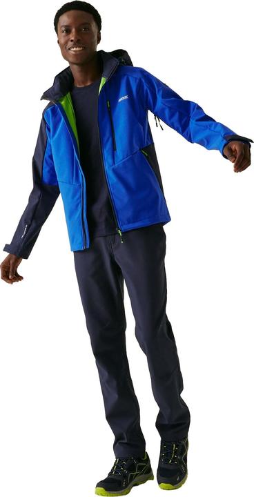 Actual product image Regatta Mens Hewitts X Colour Block Soft Shell Jacket (L)