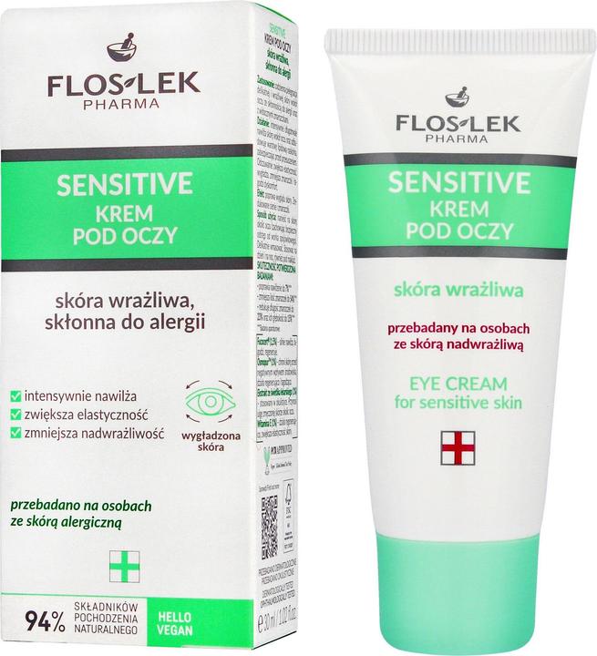 Produktbild Floslek Pharma Eye Cream For Sensitive Skin Eye Cream For Sensitive Skin 30Ml (Augenpflege Crème, 30 ml, Tag)