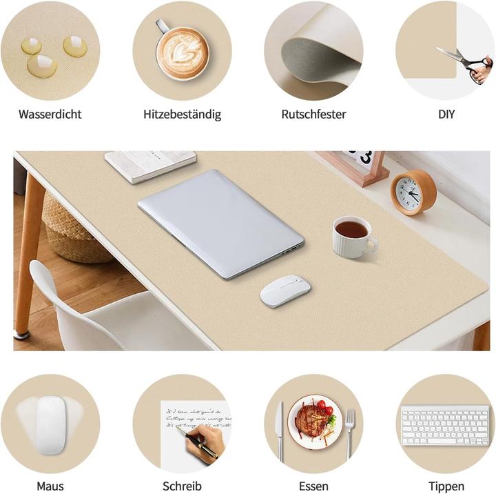 Image du produit Milkii Schreibtischmatte, Ivory (80 x 40 cm)