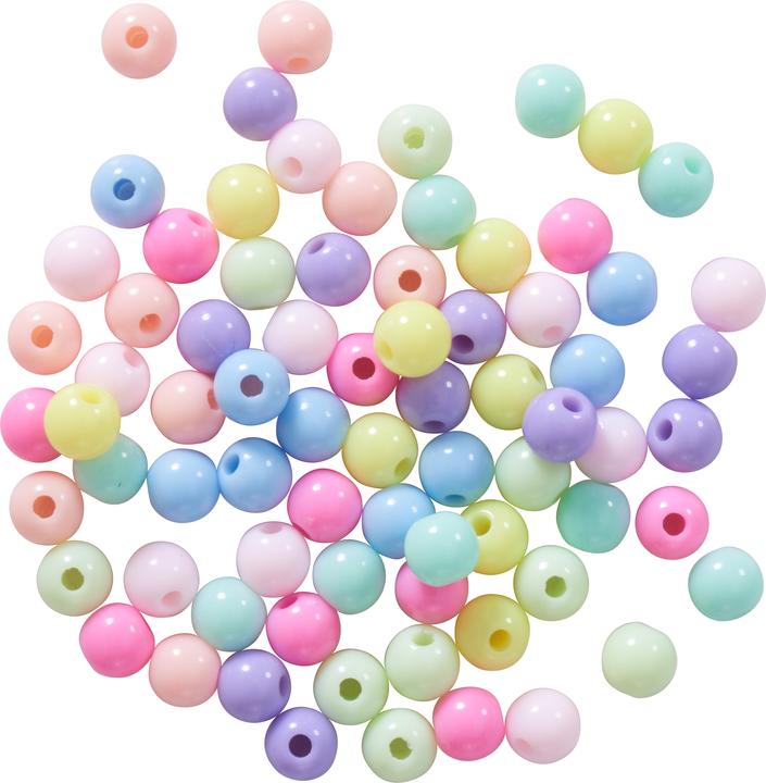 Rico Design itoshii Perlen-Set "Rainbow Pastell", 80 Stück