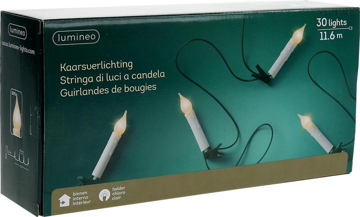 Actual product image Viana LED Christbaum-Lichterkette matt für grosse Bäume 30 Lichter 13 (13.10 m)
